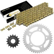 Drive Chain & Sprockets Kit for Honda CBR600F4 CBR600 F4 1999 2000 Gold