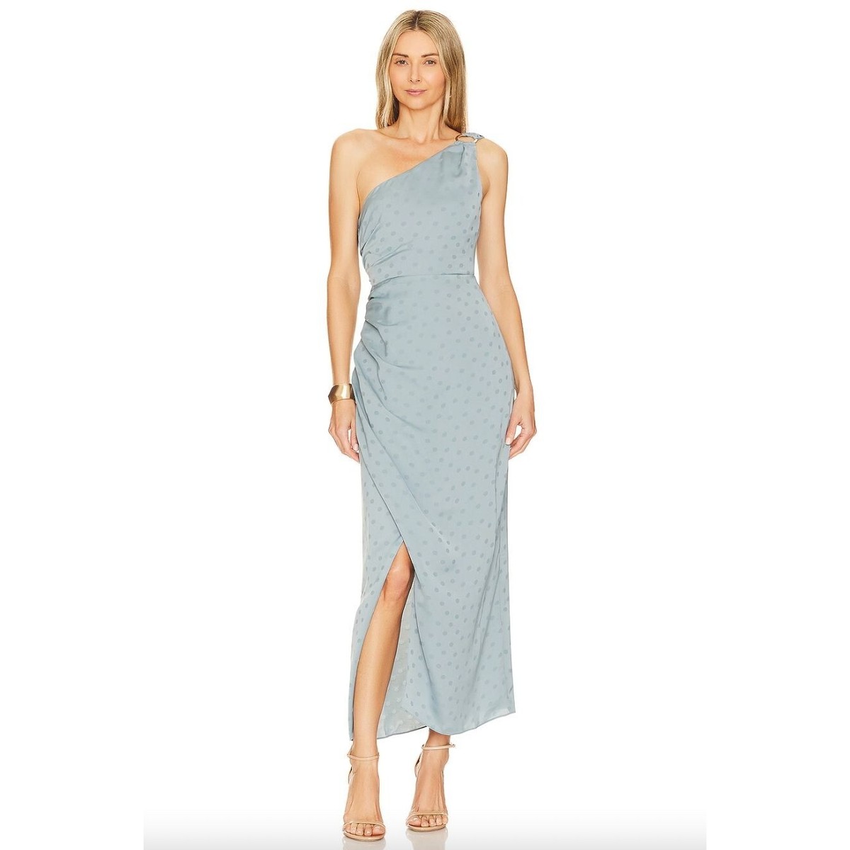 Favorite Daughter The Singles Table Asymmetric One Shoulder Dress Slate  Blue Wom | eBay