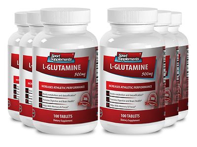 Protein Pills - L-GLUTAMINE 500mg - Keep Your Brain Alert Pills 6B