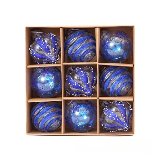 9pcs Christmas Tree Balls Baubles Hanging Ornament Party Xmas Tree Decoration UK - Picture 11 of 24