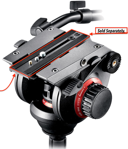 MANFROTTO | 546B TRIPOD WITH 504HD FLUID HEAD ✪NOS✪ 546BK RARE PRO CAMERA LIGHT - 第 3/21 張圖片