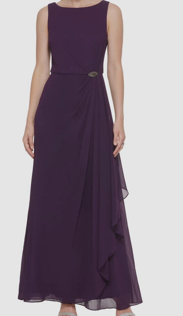 sachin and babi light blue dress Vince Camuto Asymmetrical-Neck Ruffle-Sleeve Dress Navy 6 – Shamrock Apparel