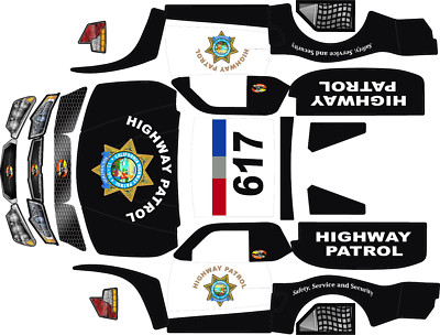 Losi 5ive T wrap decals stickers CHP team hpi baja 5t sc BIG FLEX HPI BAJA ROVAN