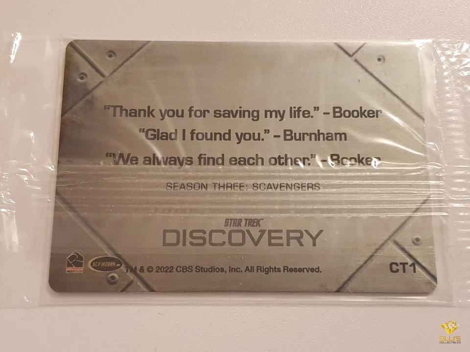 CT1 Rittenhouse Star Trek Discovery Season Three Card Scify Hobby Case Topper 1 - Bild 2 von 2