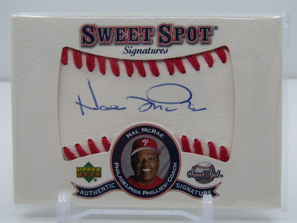2001 Upper Deck Sweet Hal McRae 直筆サイン 2001 Upper Deck Sweet Spot - Signatures Hal McRae #S-HM (AU