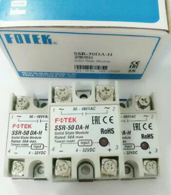 1PC Fotek SSR-50DA-H SSR50DAH Relay 50A In Box -New