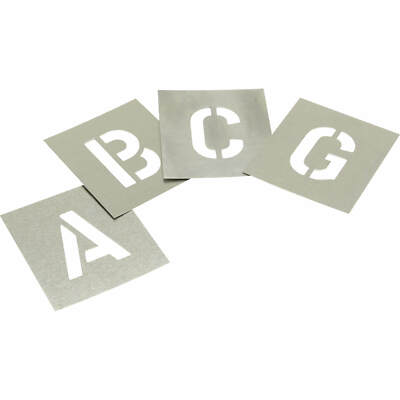 Schablonen 27 Stück Zink Buchstaben Schablonen Set 1''