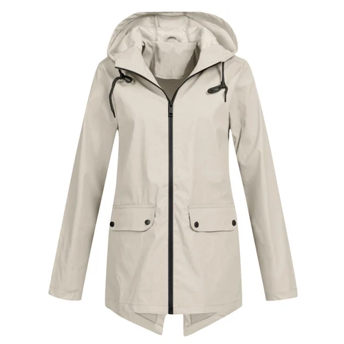 NEU Wasserdichter Damen Regenmantel Damen Outdoor Wind Regen Wald Warm Jacke Mantel - Bild 20 von 29