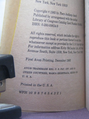 1st,signed by 2(auth,art),Bio of Space Tyrant 4:Executive by Piers Anthony(1985) - Picture 4 of 4