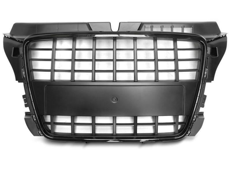Calandre sport Audi A3 S3 noir brillant glossy 2008-2012 au design aérodynamique