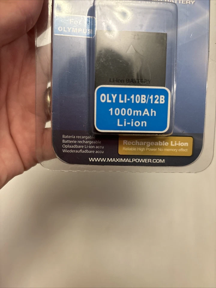 Bateria MaximalPower para OLYMPUS LI-10B LI-12B FE-200 C-50 Zoom Stylus 1000 - Imagem 2 de 4