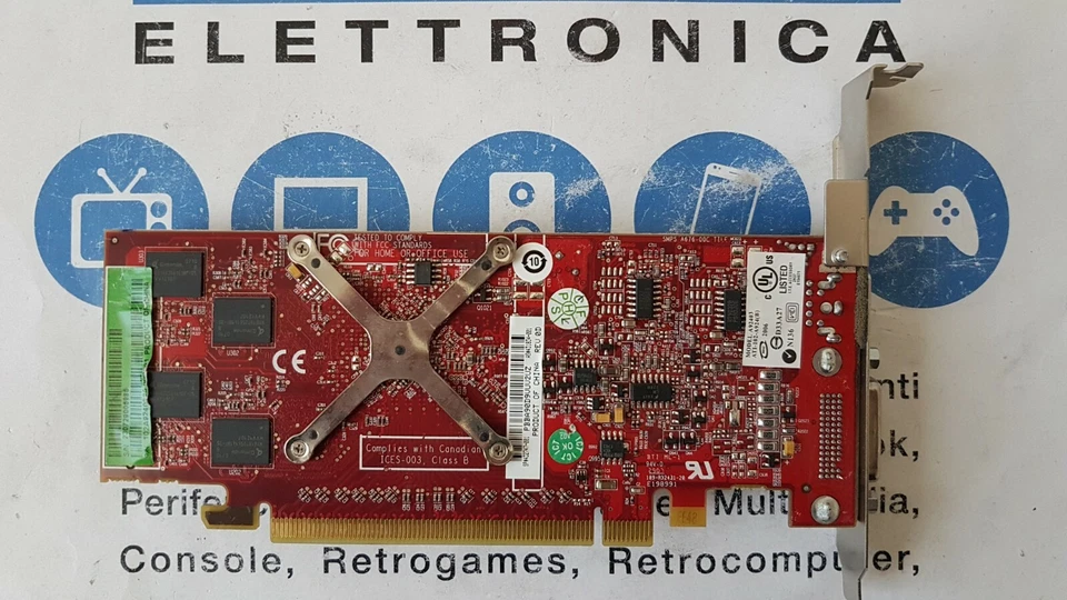 Scheda video PCI Express DMS-59 ATI Radeon X1300/X1550 256MB DDR2 HP NO DVI - Immagine 3 di 4