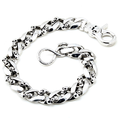 DK Medieval Skull Biker Trucker Key Jean Wallet Chain (15 DK Medieval Skull Biker Trucker Key Jean Wallet Chain (15