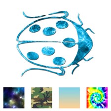 Ladybug Beetle Insect - Vinyl Decal Sticker - Multiple Patterns Sizes - ebn427