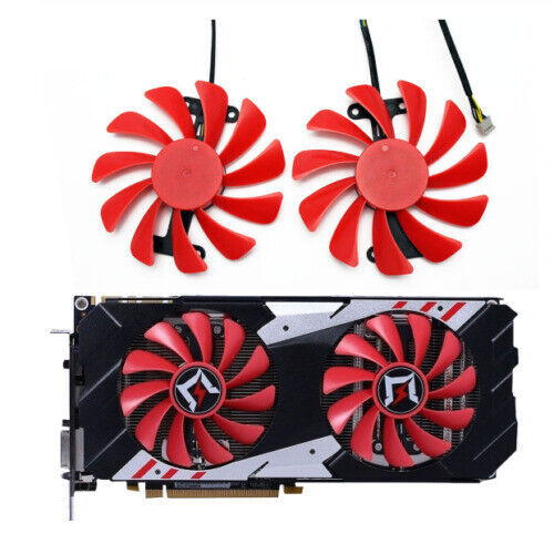 Pair Fans Cooler Fan For Gainward GeForce GTX 1070 Ti GTX1070 1070Ti - Photo 6/6