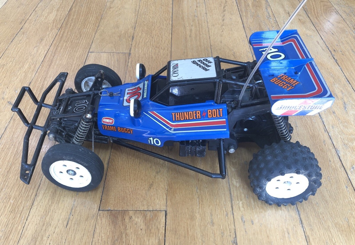 ミニカー NIKKO THUNDERBOLT FRAME BUGGY 1/10 Nikko F10 Thunderbolt 2WD 1:10 RC Frame Buggy W/ Radio and