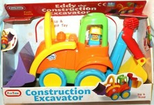 Fun Time Push Along Eddy the Construction Excavator Kids' Toy