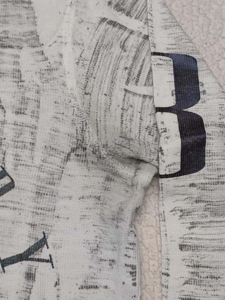 Rawyalty Couture Camisa Térmica Con Capucha Adornada Blanca Negra Para Hombre XL X-Large Foto 3 de 4