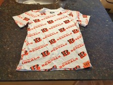 Boys Bengals T-Shirt White with Logo Y Sz. 10-12
