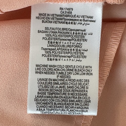 NWT BCBGeneration Ruffle Mini Dress Size 2 Coral Rose Lined Layered - Foto 14 di 14