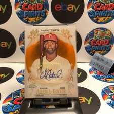 2021 Topps Chrome Allen & Ginter Andrew McCutchen /25 Phillies Orange Refractor