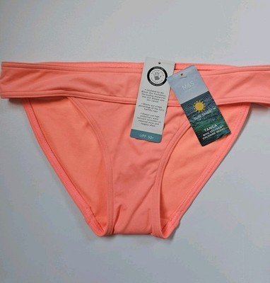 M&S Tanga Bikinihose Größe 8 bleibt neu chlorbeständig koralle neu mit Etikett 
