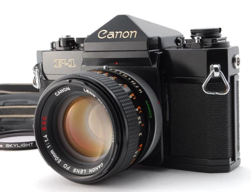 🎦[NEAR MINT] Canon F-1 Early model 35mm Film Camera FD 50mm f/1.4 S.S.C. Lens