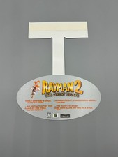 Rayman 2 The Great Escape Nintendo 64 N64 Promotional Promo Sign Dangler