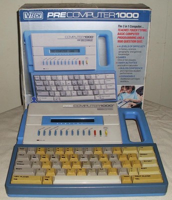 VTG 1980's Vtech PRE COMPUTER 1000 3 IN1 EDUCATIONAL LEARNING TOY IN BOX WORKING