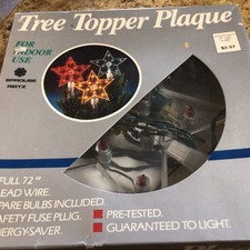 Sprouse Reitz RARE Vintage Tree Topper Orange-8” Star-works