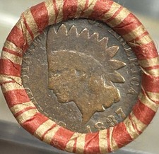 Unsearched Old Wheat Penny Roll 50 Vintage Cents- 1887 Indian Head Cent