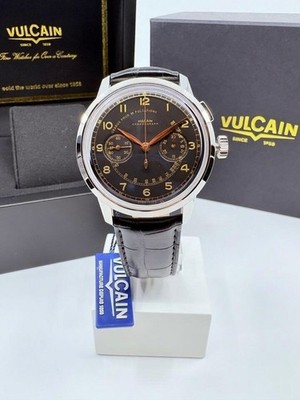 Vulcain 50s Presidents Monopusher Chronograph 42 mm Steel  Automatic NEW RARE