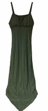 No Boundaries Lace Dress Jr XS (0-2) Olive Green Spaghetti Strap Lined EUC!