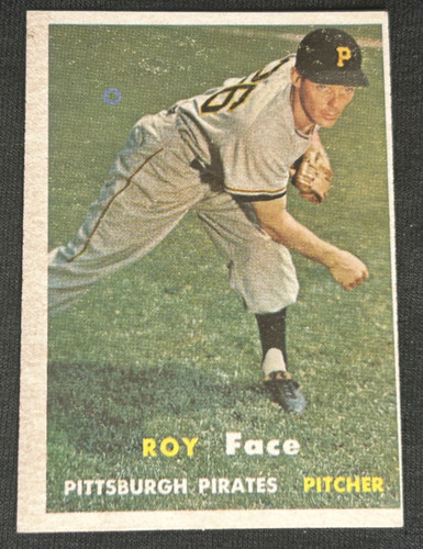 Roy Face #166 1957 Topps card