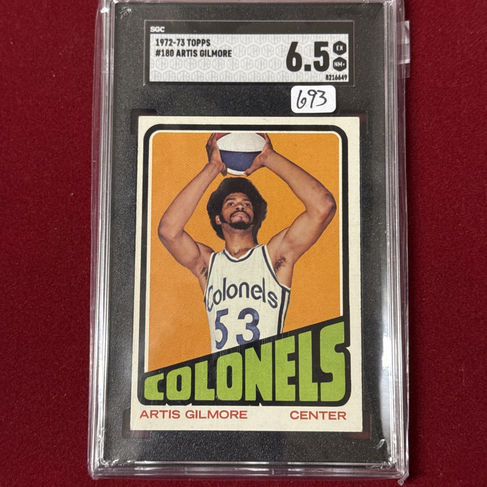 1972-73 Topps Artis Gilmore #180 (RC) SGC 6.5