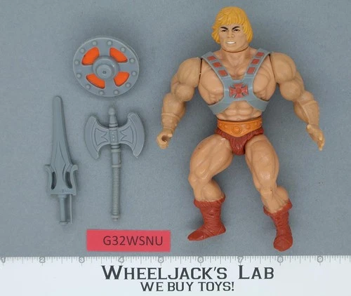 He-Man 100% Complete Masters of the Universe MOTU 1982 Mattel Vintage Figure