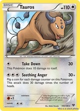 Tauros [XY - 100/146] Reverse Holofoil Pokemon LP