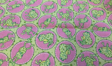 OAKHURST TEXTILES - FUNKY FROGS IN CIRCLES BY SIGNATURE CLASSICS - 1 YARD