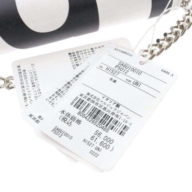 ☆MM6 Maison Margiela☆ Lasso 6 Chain Wallet White Black SA6 3. Mm6 Maison Margiela 22Aw Chain Wallet Mini Leather Uni
