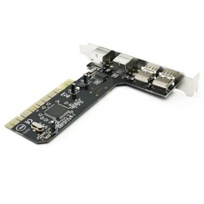 Keyboard Mouse Adapter Card PCI to 2x PS2 PS/2 2x USB 2.0 Port for PC Black