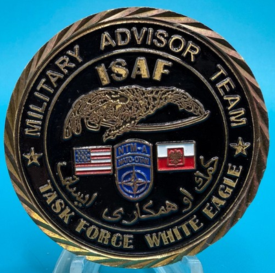 #ad #ad ISAF Afghanistan Military Advisor Team Task Force Eagle SFAT HTF Challenge Coin $22.46