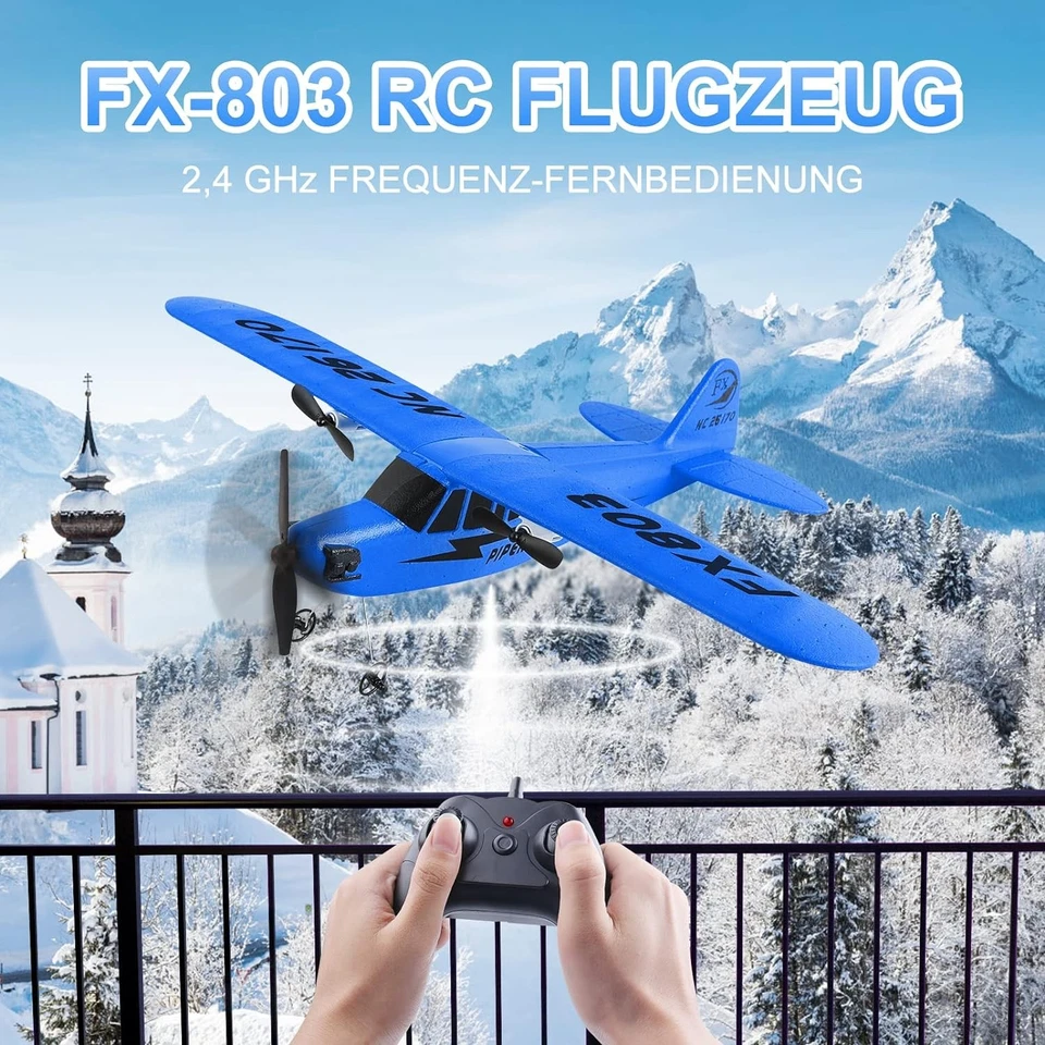 FX-803 RC-Flugzeug Wingspan 2-Kanal EPP 2.4GHz Fernsteuerung Fixed Wing Plane - Bild 2 von 4