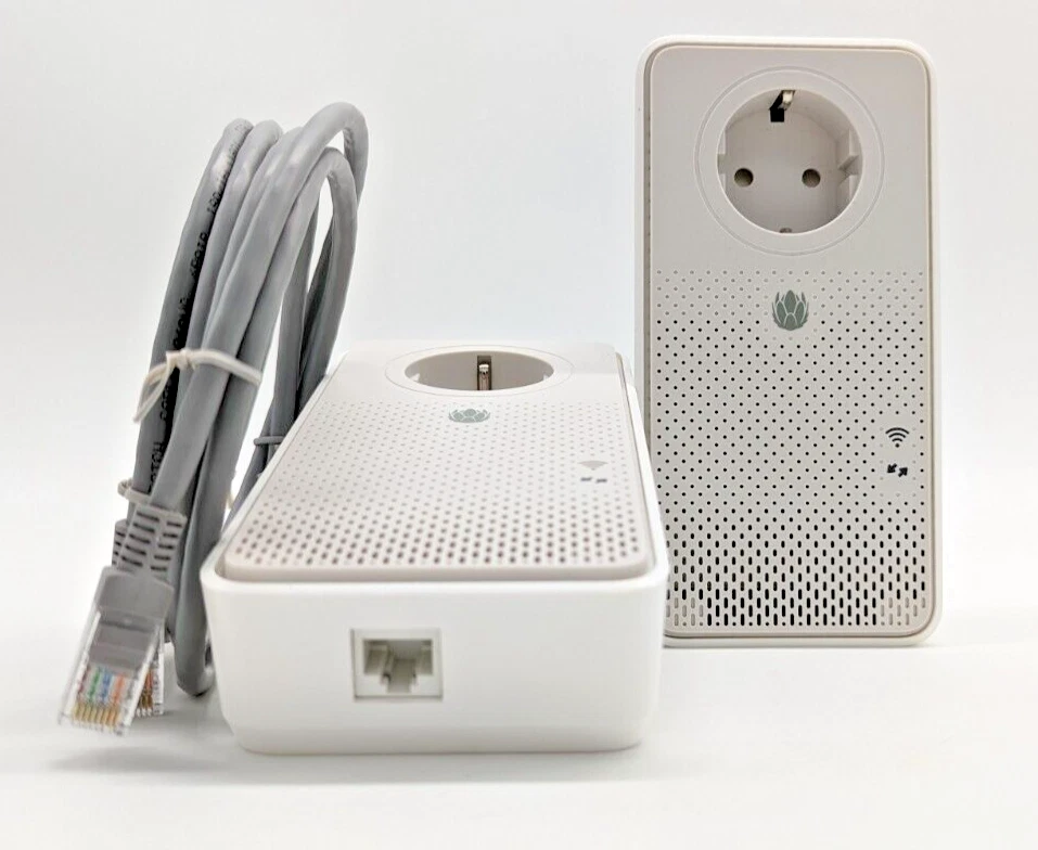 Powerline Starter 2Set KIT PLC 1.000 MBit/s LAN ✅ 1.200 MBit/s D-LAN WIFI WLAN✅ - Bild 2 von 4