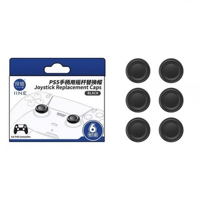 6 Pack IINE PS5 Slim Controller Thumb Stick Replacement Caps