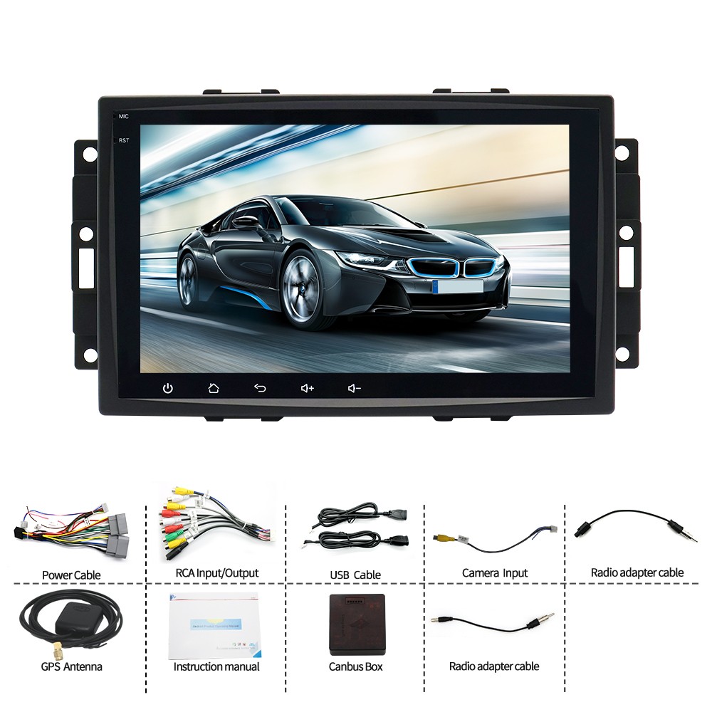 Car Radio GPS Navi Stereo For Jeep Grand Cherokee Dodge RAM 1500 2500 3500 4500