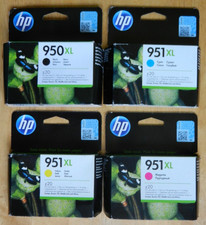 Genuine HP950XL Blk & 3 x Colour HP951XL CMY Set of 4 Individual Ink Cartridges