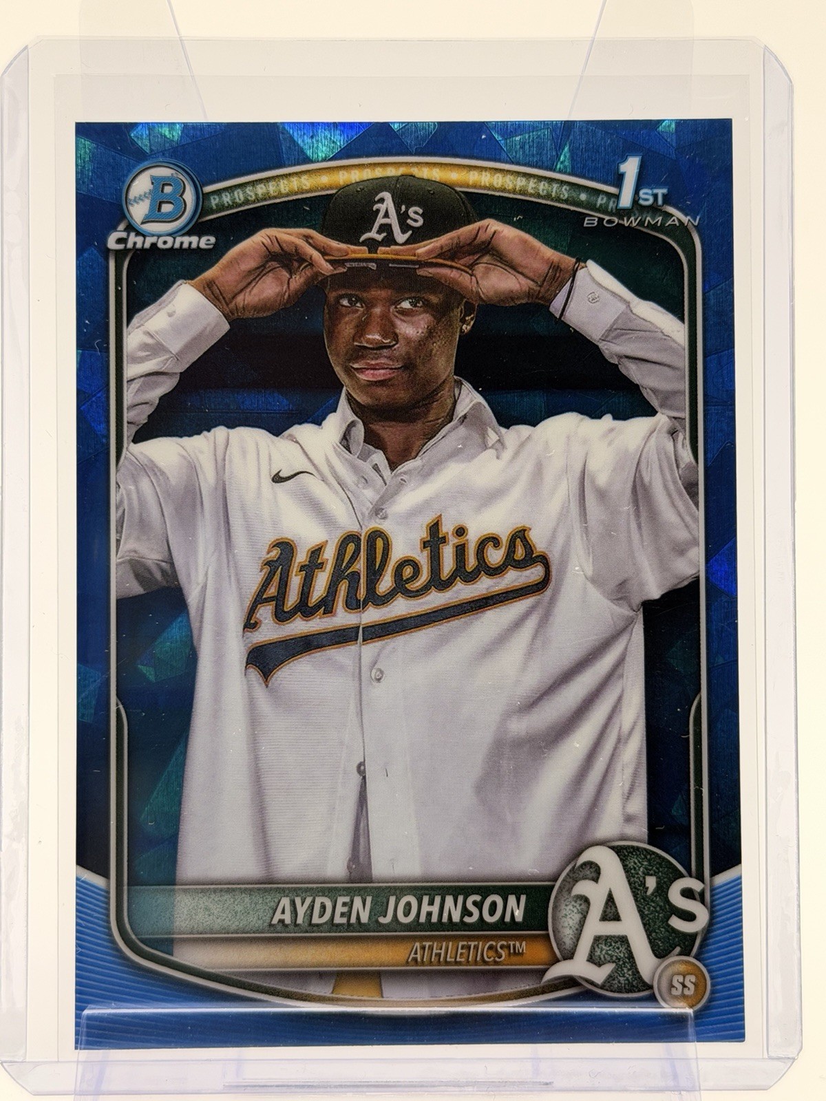 2025 Bowman Chrome Sapphire Ayden Johnson Athletics #BCP-197