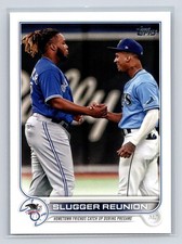 2022 Topps #329 Wander Franco; Vladimir Guerrero Jr.; Slugger Reunion