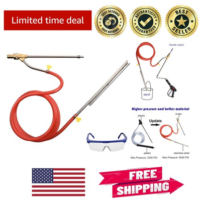 #ad High Performance Pressure Washer Sandblasting Kit 1 4 Inch Quick Disconnect $51.99