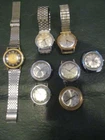 Lot of 8 Vintage Timex Mens windup, Automatic, Dynabeat, Electric Wrist Watches
